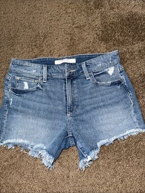 Joe’s Light Blue Distressed Denim Shorts